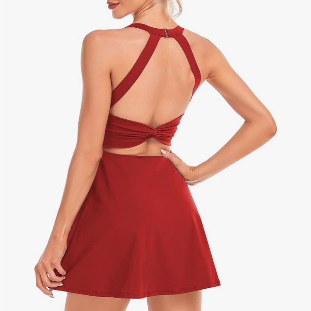 Athletic Tennis Dress with Built in Shorts